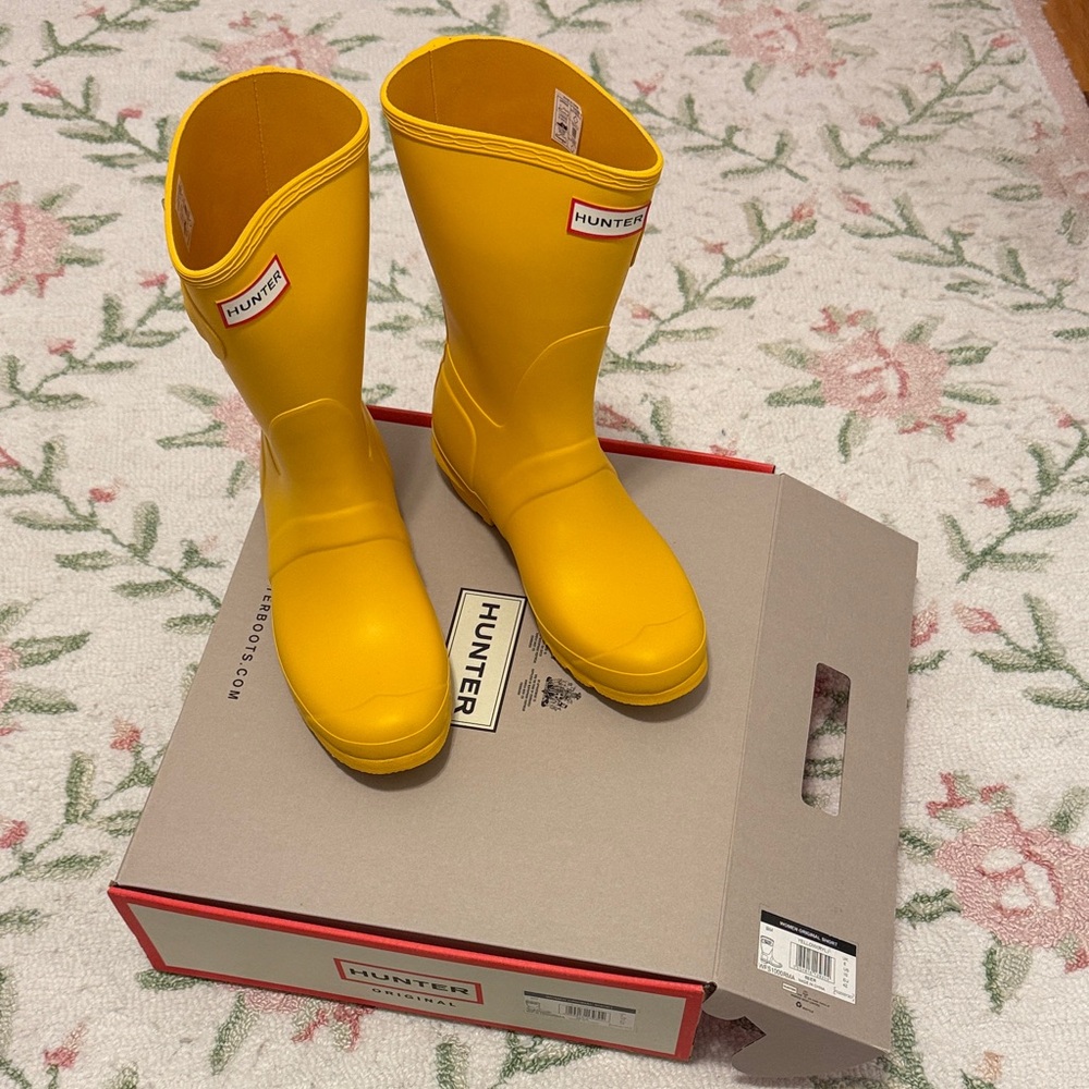 Hunter Yellow Women's Winter & Rain Boots